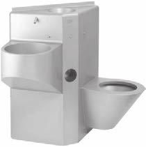 Bezpečnostní sety BSK 01 bezpečnostní nerezový kombi set (WC + umyvadlo + pítko) Ovládání toalety, umyvadla a pítka je na sobě nezávislé.