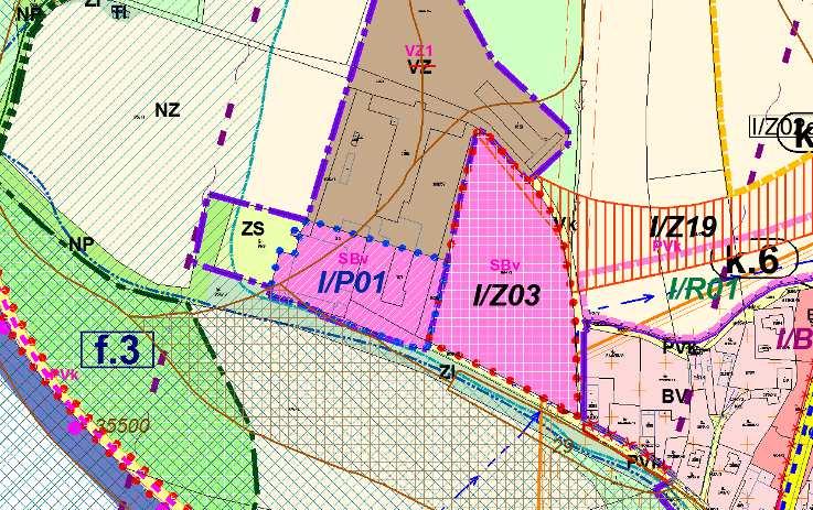 I/Z03 Nová zastavitelná plocha pro rozšíření možností využití stávajícího zemědělského areálu na severozápadním okraji sídla.