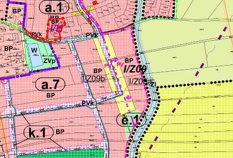 1 ÚP Dříteč v souladu se zpracovanou územní studií vymezuje jihovýchodně od centra sídla, plochu pro rozšíření