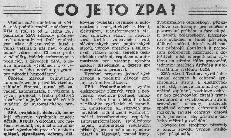 Nový dočasný název podniku nesl označení ZPA Novoborské strojírny, národní podnik Nový Bor. Nejprve od 1.