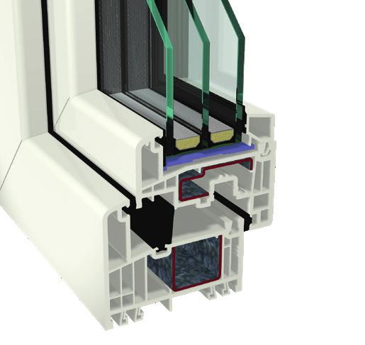 systému GEALAN-LUMAXX byla optimalizována celá geometrie rámů tak, že výšky profilů byly sníženy