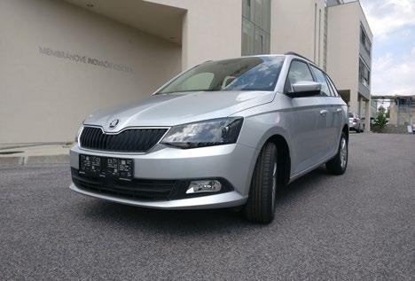 Přírůstek v dispečinku Od června 2018 mohou zaměstnanci využívat na dispečinku nový vůz Fabia Combi Style 1,0 TSI 81 kw s šestistupňovou mechanickou převodovkou, SPZ 5L5 6672, s paketem Style PLUS,