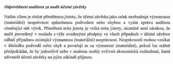 podniku Zpráva