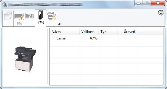 Tisk z počítače > Status Monitor Karta Průběh tisku Zobrazí stav tiskové úlohy. Seznam úloh Ikona stavu Ze seznamu úloh vyberte úlohu.