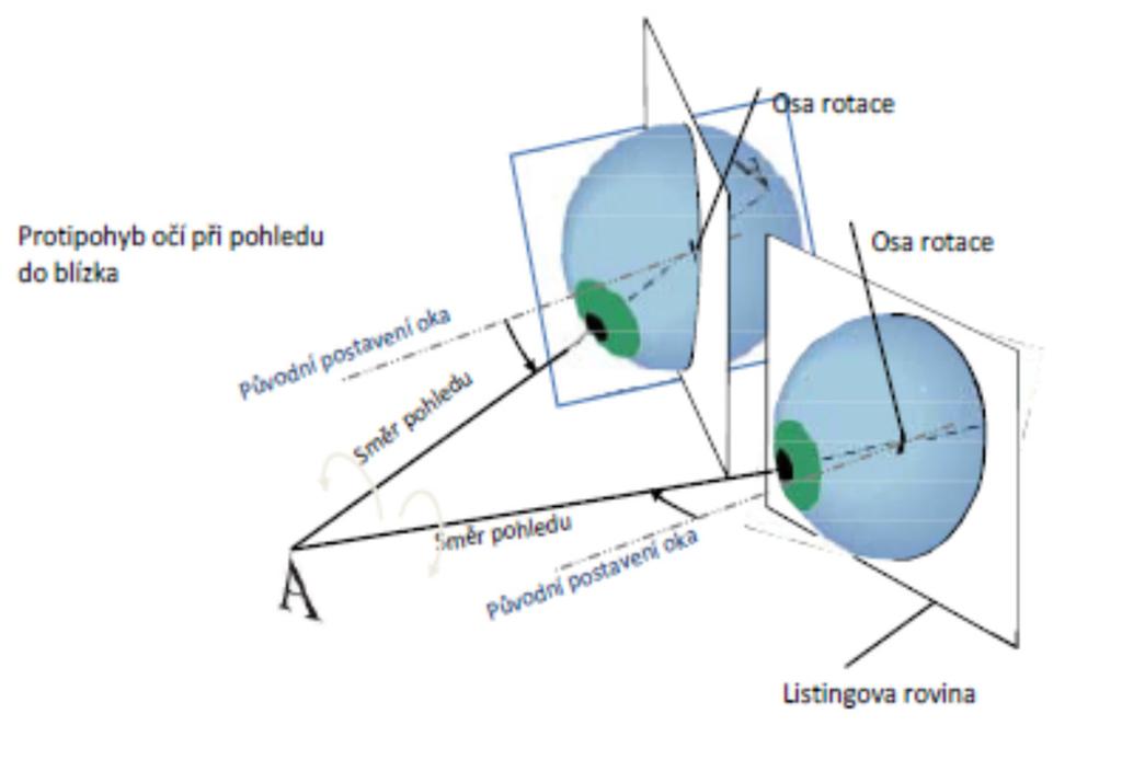 7. Vyšetření astigmatismu do blízka 22 Obrázek 24 - Cyklorotace při konvergenci [38] Osa x popisuje míru konvergence ve stupních, osa y odchylku od Listingova pravidla ve stupních.