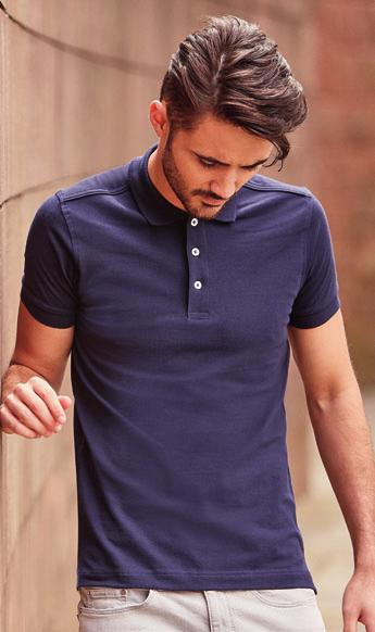 8009 James & Nicholson JN 8009 Dámské bio polo 180g/m², 100% OCS certifikovaná bio bavlna vypasovaný střih, úpletový límec a lemy rukávů, 4 knoflíky tón v tónu, boční rozparky, odnímatelná etiketa 50