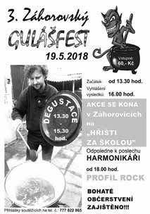 00 UHERSKÝ BROD Zpívání pod hvězdami - v rámci projektu Kořeny folkloru bez hranic účinkují: folklorní soubor Oldšava a hosté Zahrada Panského domu, pá 18. 5., 18.