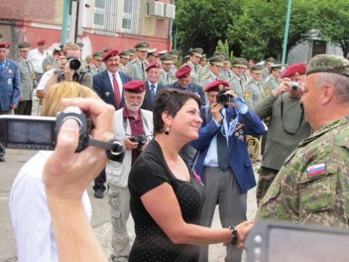Tomčíková a starostka Dolních Vilémovic, rodiska
