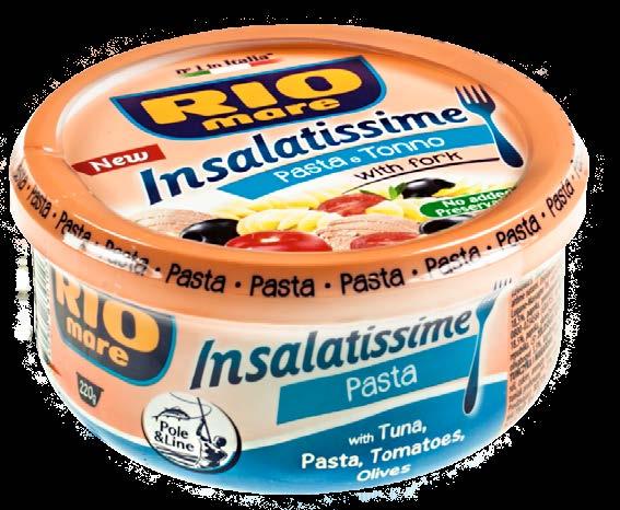 Kartonů na paletě 55 RIO mare Insalatissime tuňákové saláty 220 g.
