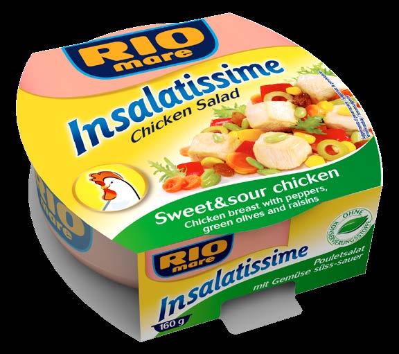 POTRAVINY KUŘECÍ SALÁTY RIO mare Insalatissime kuřecí saláty 160 g.