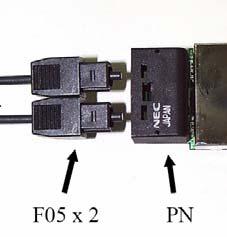 A4a,A4d,A3c,A3d) PN-II levná verze, pevná ferrule 2,5 mm Pouze POF vlákna,