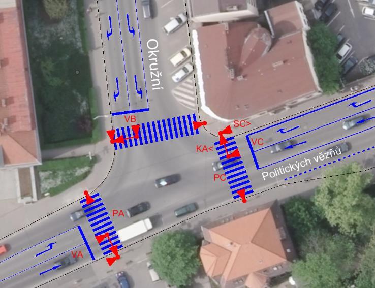 Obrázek 18 - Signální plán křižovatky Politických