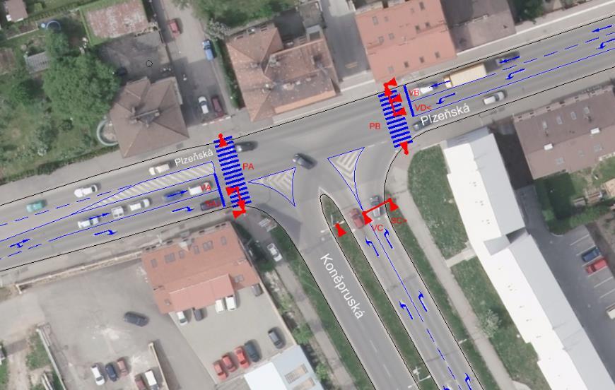 Obrázek 24 Signální plán křižovatky Plzeňská x
