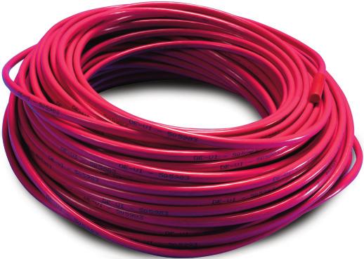 Termokabely deviflex DTIP-18 41 Dvoužilové termokabely s ochranným opletením pro napájení napětím 230 V AC, s měrným výkonem 8, 10, 18 W.m -1.