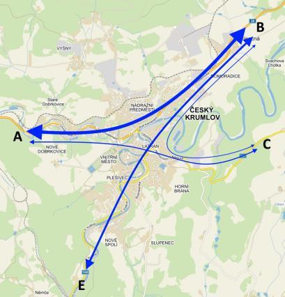 7 ZÁVĚR 7.1 Směrový průzkum 2. část Druhý směrový dopravní průzkum v Českém Krumlově byl realizován ve středu 19. 7. 2017.