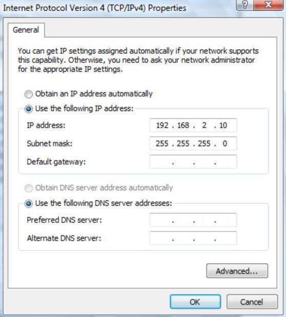 5. Otevřete internetový prohlížeč a zadejte IP adresu kontroléru do adresního řádku. Výchozí IP adresa je 192.