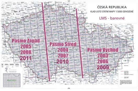 Laserové skenování Předpoklady kvality: Základním předpokladem zkvalitnění ortofotomap je zkvalitnění výškopisu území ČR, a to minimálně na úroveň prvního realizačního produktu, tedy výškopisné sítě