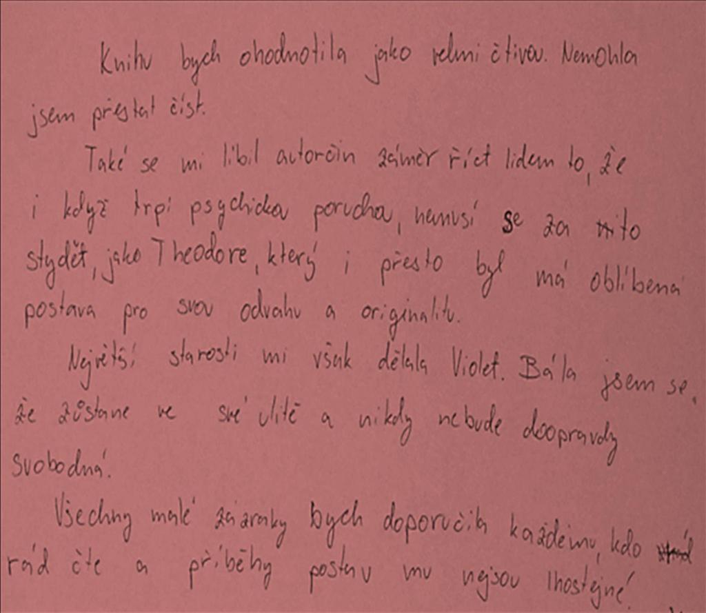theodor je originální, přemýšlivý a svobodný.