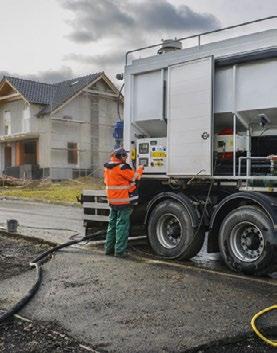 RYCHLOST Kromě vysokých výkonů při pokládce je ANHYMENT díky rychlejším nárůstům počátečních pevností v běžných podmínkách stavby pochozí již po 8 hodinách od pokládky a po až dnech lze již vrstvu