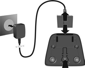 Napájecí kabel musí být stále zapojený do elektrické zásuvky, jinak telefon nebude fungovat.