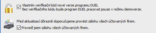 Návod na instalaci upgrade DUEL 14 Vážení přátelé, děkujeme vám za důvěru, kterou jste projevili objednáním DUELu pro rok 2018.