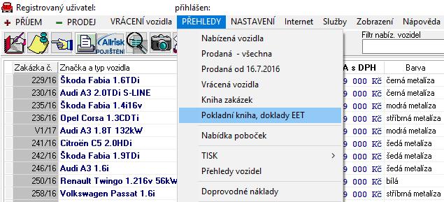 Tento modul umožňuje i vystavit nový příjmový či výdajový doklad, prakticky na jakékoli zboží, nebo službu. Příjmy jsou automaticky zaevidovány do systému EET.