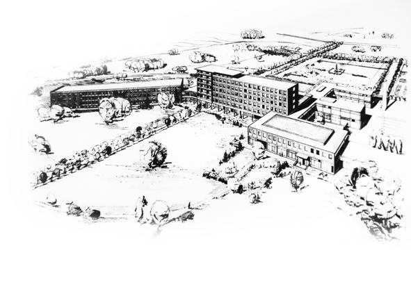 SANATORIUM AURORA PERIPETIE STAVBY 1960-1975 nerealizované návrhy nových lázní Vhodné podmínky, které poskytovala Třeboň nejen krásnou krajinou, zásobami sirnoželezité slatiny, ale také dlouhá