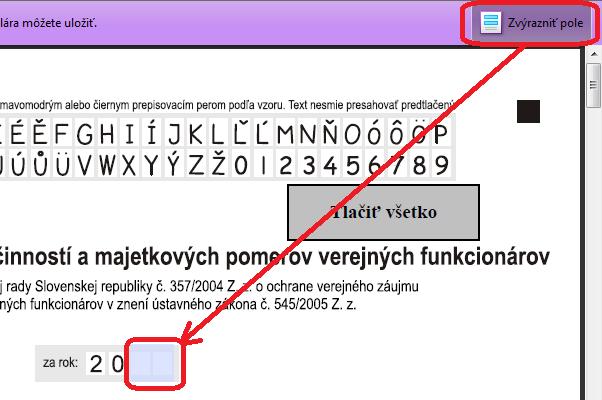 2.2. Vyplnenie Ako naznačuje nápoveda na fialovom pozadí: Vyplňte prosím nasledujúci formulár. Dáta zapísané do tohto formulára môžete uložiť.