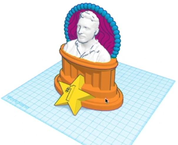 12. 3D tlač V ľavom hornom rohu nájdeme položku Návrh (Design) a zvolíme Stiahnúť pre 3D tlač.