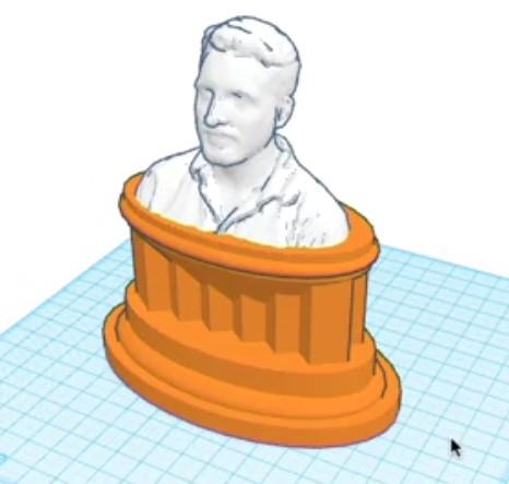 Obr. č. 7: Vloženie 3D scanu 7. Pridanie hviezdy.