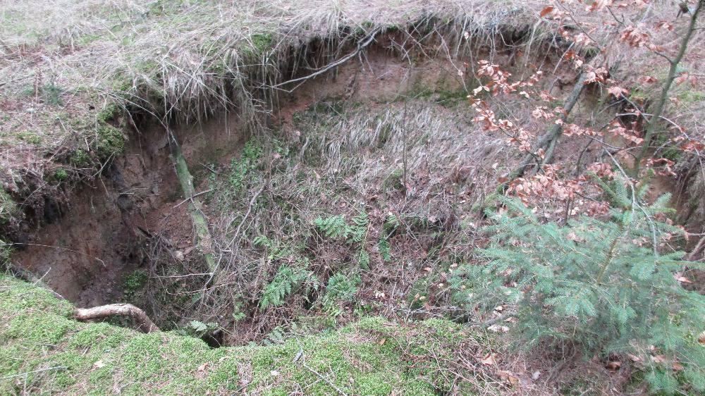 Uprostřed na návrší je vidět nejstarší budova statku, patrně na