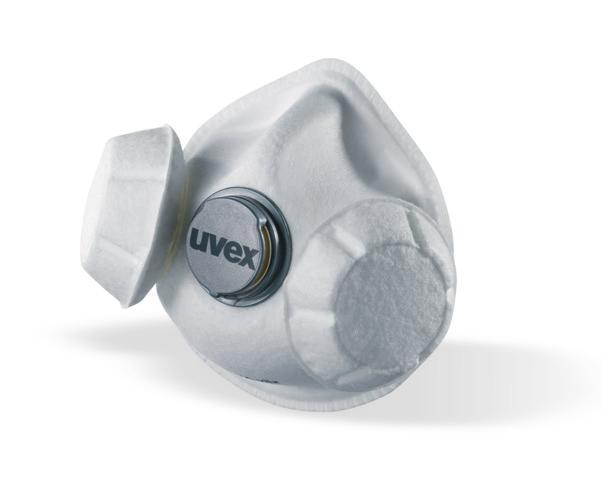 uvex silv-air High Performance FFP 2 a FFP 3 Nejnižší dýchací odpor. Integrovaná ventilace. 8707.