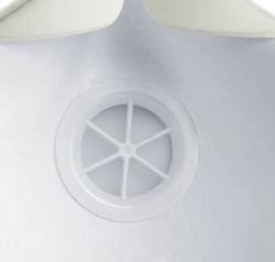náhlavní pásek, díky kterému maska pohodlně a bezpečně sedí Výdechový ventil zajišťuje snadnou výměnu vzduchu a