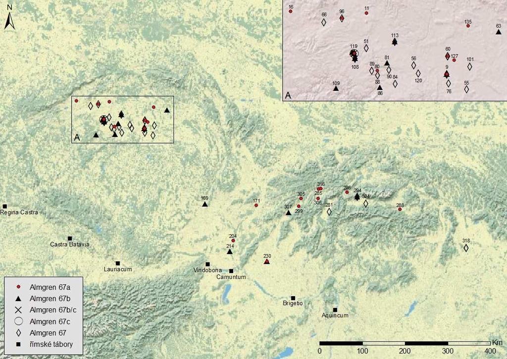 Mapa 12: Podunajské výrazně