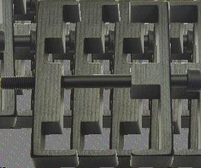 plastové pouzdro je sestaveno ze dvou pouzder MH-x4 (na 9mm zásobník) spojených speciálním