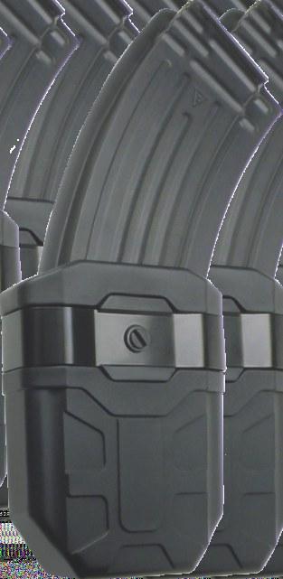 MH-x4-AK MH-X4-MP5 Plastové pouzdro na zásobník do zbraní HK MP5 / UZI Samosvorné univerzální pouzdro je určeno pro velmi dostupné umístění rezervního zásobníku do