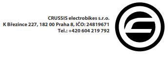 Váš team CRUSSIS Návod na používanie elektrobicykla