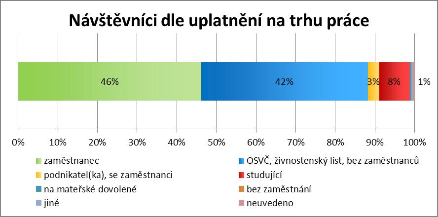 Graf 13: Struktura návštěvníků Singltreku pod