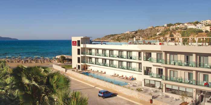KRÉTA CHANIA ALMYRIDA Almyrida Resort Studio Hotel Polopenze Rezervujte včas I pro náročné Rodinná atmosféra Dítě výhodná cena Svozy na/z letiště Příjemný, velmi vkusně zařízený hotel se nachází v