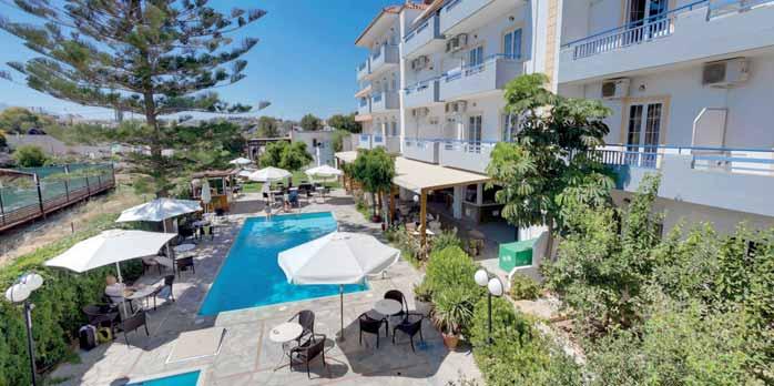 KRÉTA HERAKLION AMMOUDARA Marirena Beach Hotel Polopenze / možnost dokoupení all inclusive Rodinná atmosféra Vhodné pro seniory Klidné prostředí Zábava na dosah Svozy na/z letiště