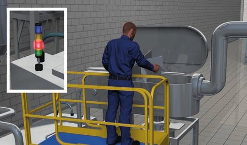 informuje o nich 1 Mechanické poškození mísiče 2 Automatické upozornění odesláno obsluze Snižuje