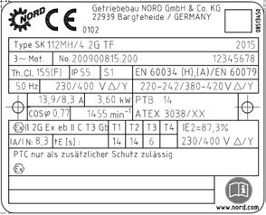 Pos : 60 /Anl eitungen/m otoren/b1091 Drehstrommotoren/3. AT EX/Sc hutz einric htung en_3 - Hinweis e z um M otorschutz [EXE] @ 7\mod_1431412228873_3314.