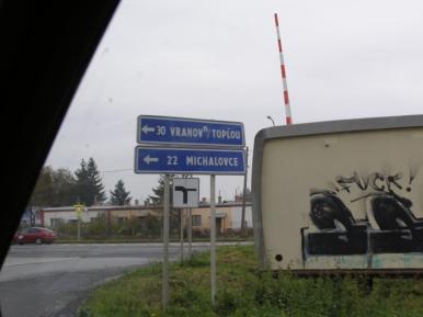 (IVSC KE KE kraj, okres Trebišov) km 28,500 na informatívnej smerovej dopravnej