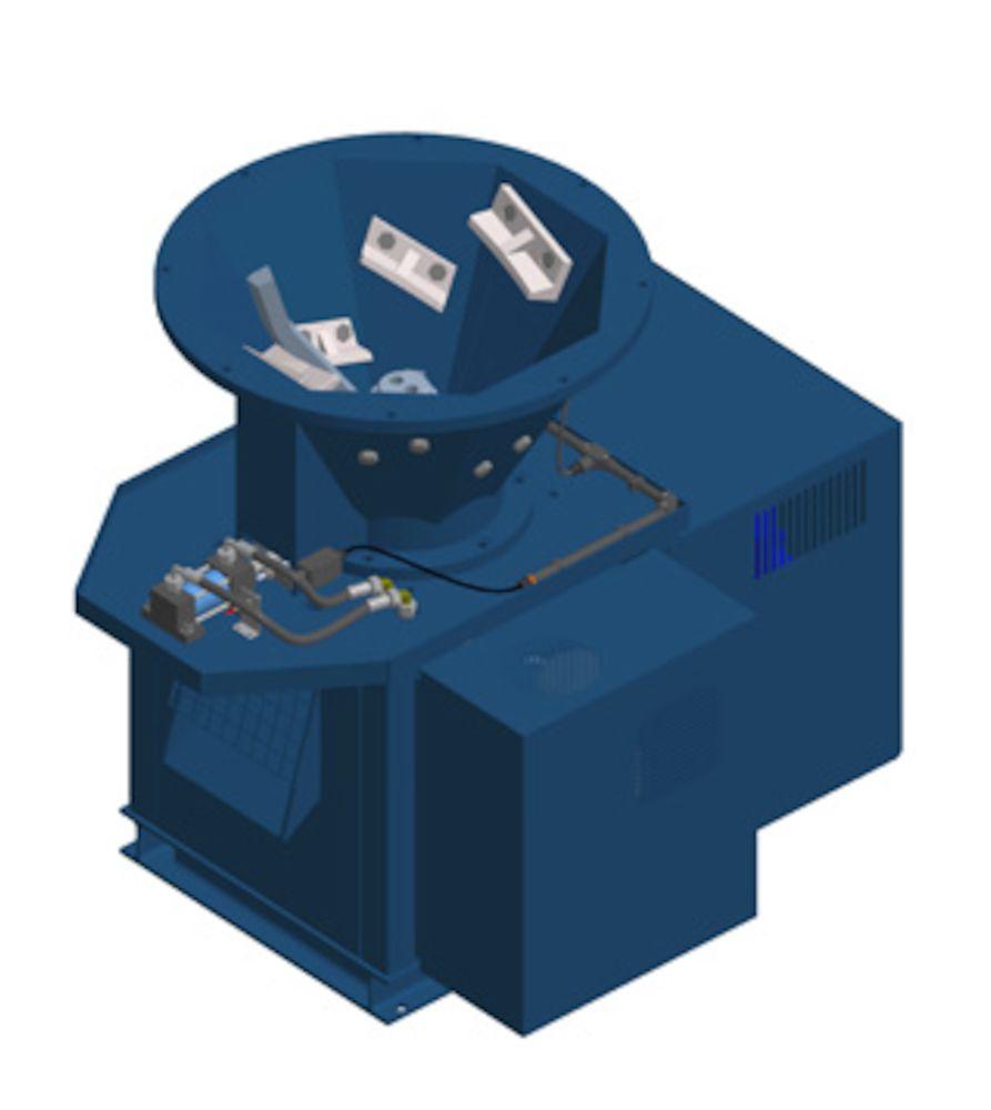 400-700 Aluminium chips: 150-250 **Bar end rejector: Pneumatic. Motor Power: 7,5 kw Steel and brass chips: 400-700 Aluminium chips: 150-250 Noise level: 73 db(a) ***Bar end rejector: Hydralic.