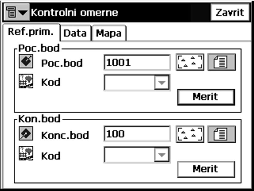 Pro měření je nutné zadat stanovisko a orientaci (stačí fiktivní) a každý měřený bod nově očíslovat.