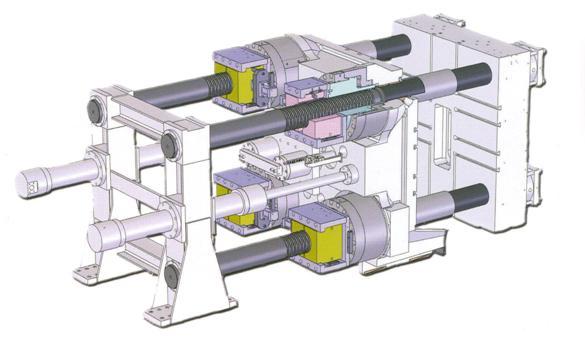 FSI VUT BAKALÁŘSKÁ PRÁCE List 33 Obr. 3.9 Dvoudeskové uzavírání - schéma [15] Uzavírací síly je zde dosaženo hydraulicky bez pomoci kloubového mechanismu.