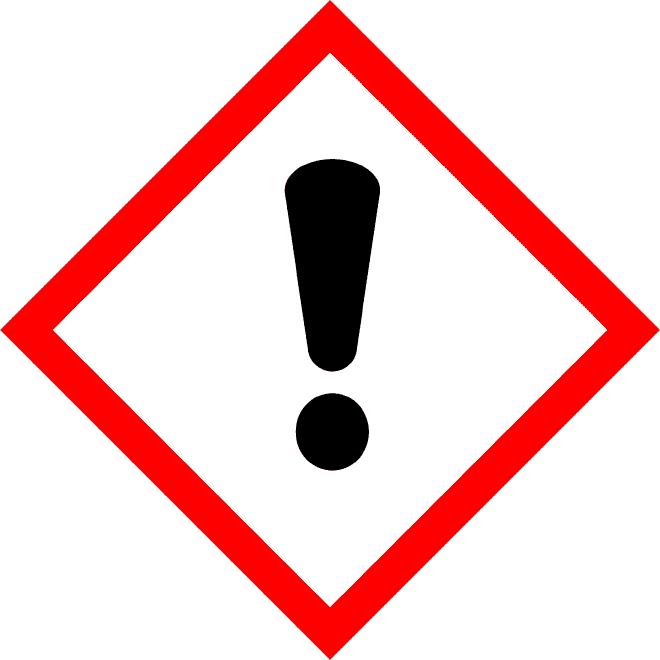 H412 Škodlivý pre vodné organizmy, s dlhodobými účinkami. Bezpečnostné upozornenia : Prevencia: P261 Zabráňte vdychovaniu prachu/ dymu/ plynu/ hmly/ pár/ aerosólov.