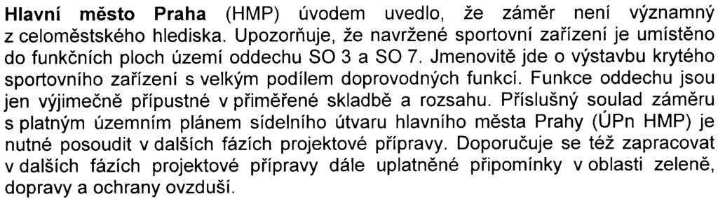 3 - K pøedloženému oznámení se v prùbìhu zjiš ovacího øízení vyjádøily následující subjekty:. hlavní mìsto Praha (vyjádøení è.j. PRM 426/2007 ze dne 2.6.2007).