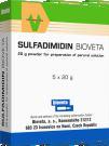 kg, 1 kg, 3 kg, 5 kg ANTIBIOTIKA A ANTIPARAZITIKA SULFADIMIDIN BIOVETA 20 g prášek pro přípravu perorálního roztoku Kokcidióza, zejména u drůbeže a králíků.