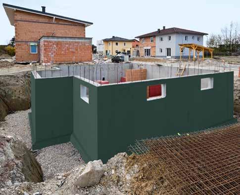 PRÍSADY A ŠPECIÁLNE PRODUKTY ADR Alles dicht 2K Dvojzložková stavebná reaktívna hydroizolácia, za studena flexibilná, vysoko odolná proti tlaku, preklenujúca trhliny.